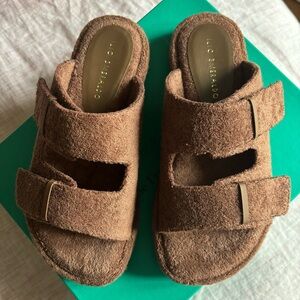 The Frankie Shop X Ilio Smeraldo Terry Cloth Chunky Sandal